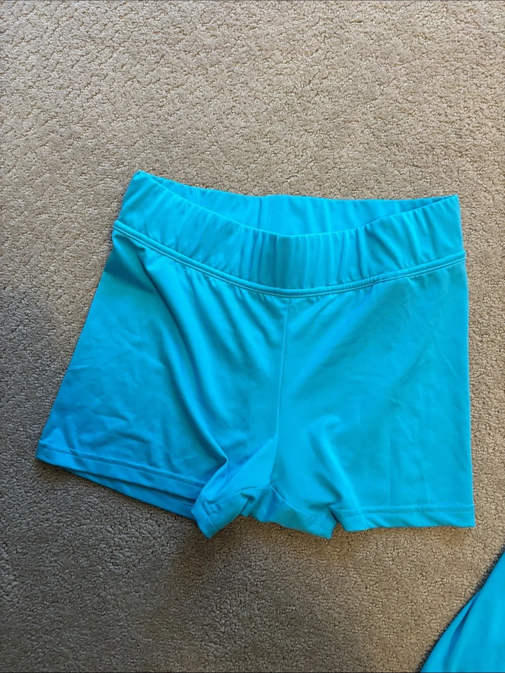 adidas Teal Athletic Tank Dress with Matching Shorts Set - Picture 4 of 5